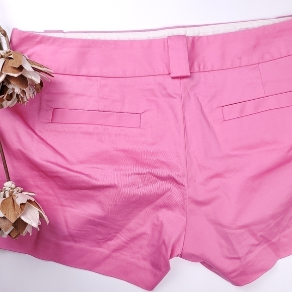 🔴 J. Crew Pink Cotton Side Zip Shorts Sz 10 - Picture 2 of 12